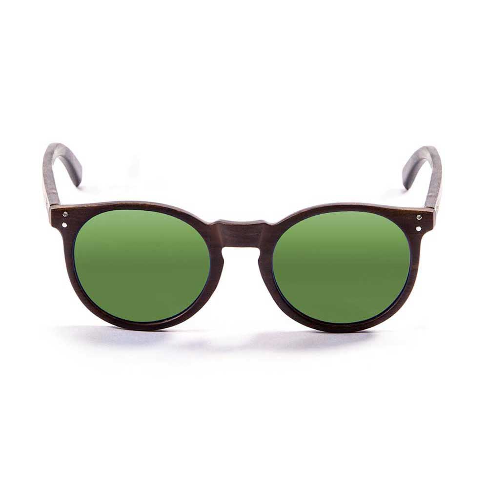 Купить Ocean sunglasses 55012.2 Деревянные поляризованные солнцезащитные очки Lizard Bamboo Dark / Brown Dark / Green 7ft.ru в интернет магазине Семь Футов