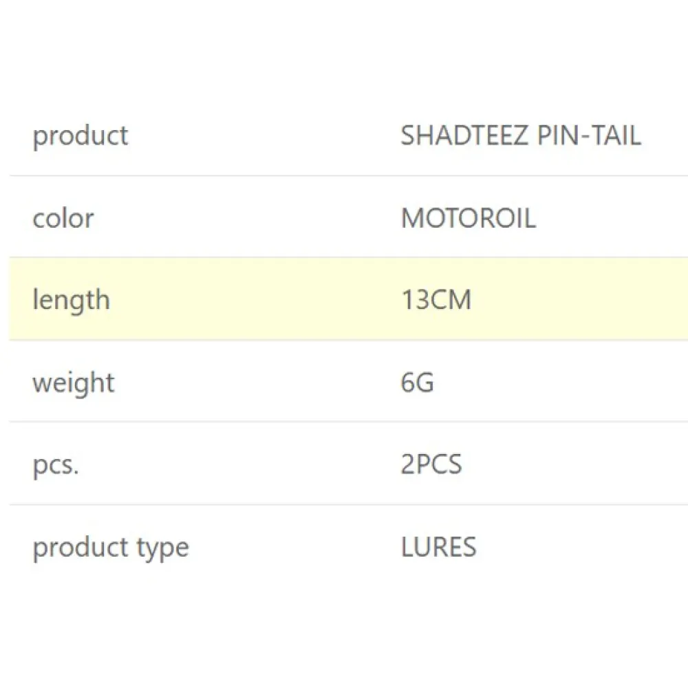 Купить Westin P245-1104-252-UNIT Мягкий приманка Shadteez Pin Tail 6g 130 mm 2 Единицы Желтый Lemon 7ft.ru в интернет магазине Семь Футов