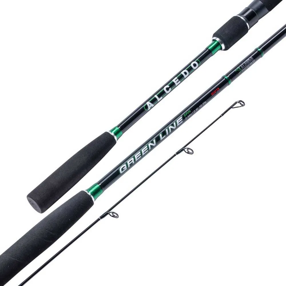 Купить Alcedo 94130024 спиннинговое удилище Green Line Black 125x10x10 2.4 m 7ft.ru в интернет магазине Семь Футов