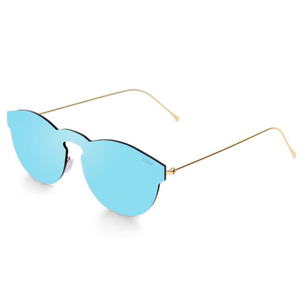 Купить Ocean sunglasses 20.1 поляризованные солнцезащитные очки Berlin Space Flat Revo Blue Metal Gold Temple/CAT3 7ft.ru в интернет магазине Семь Футов