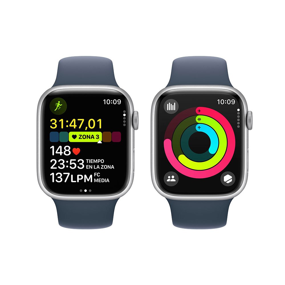 Купить Apple MRMH3QL/A Watch Series 9 GPS+Cellular Sport 45 mm Голубой Silver Blue M-L 7ft.ru в интернет магазине Семь Футов