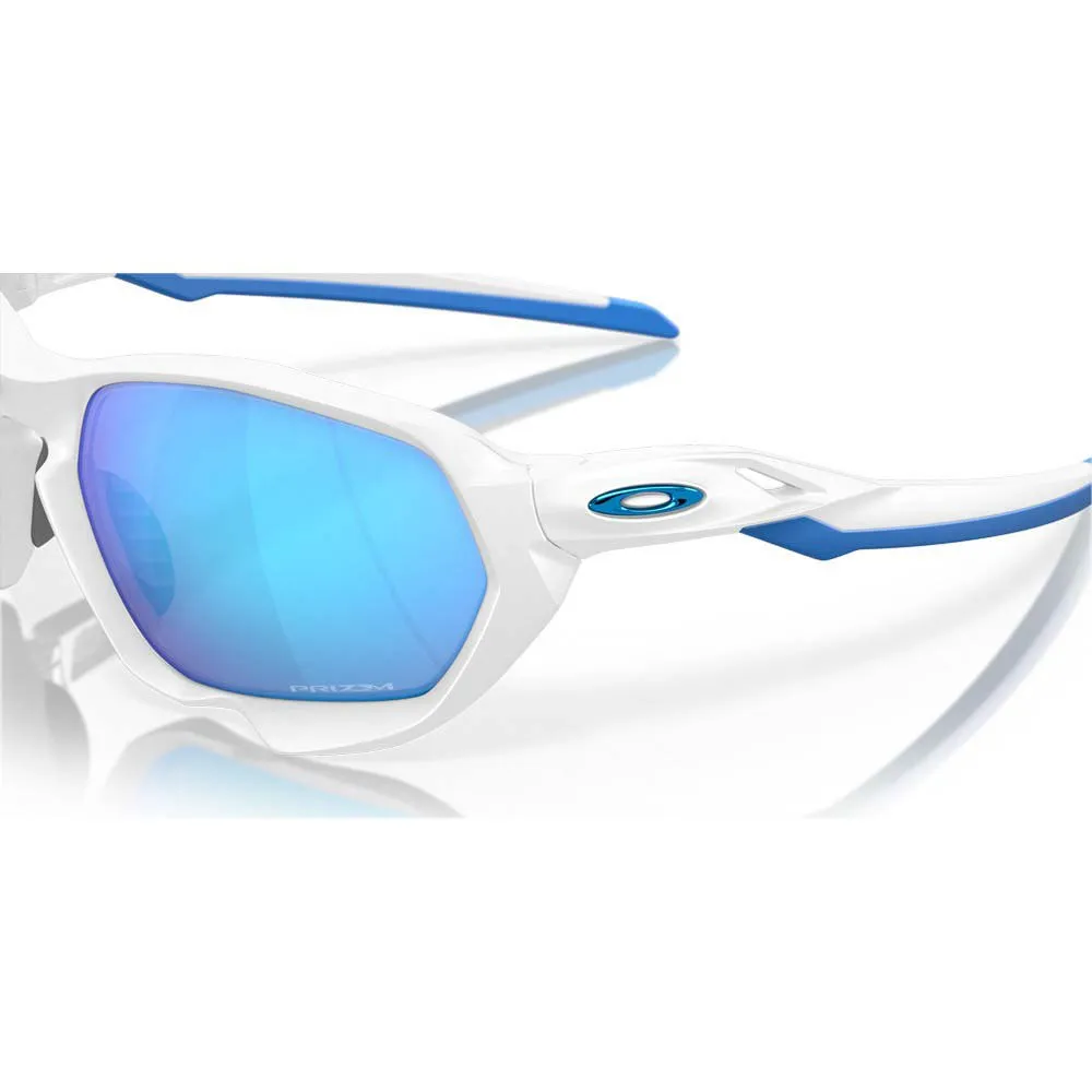 Купить Oakley OO9019-1059 Солнцезащитные очки Plazma Prizm Matte White Prizm Sapphire/CAT3 7ft.ru в интернет магазине Семь Футов