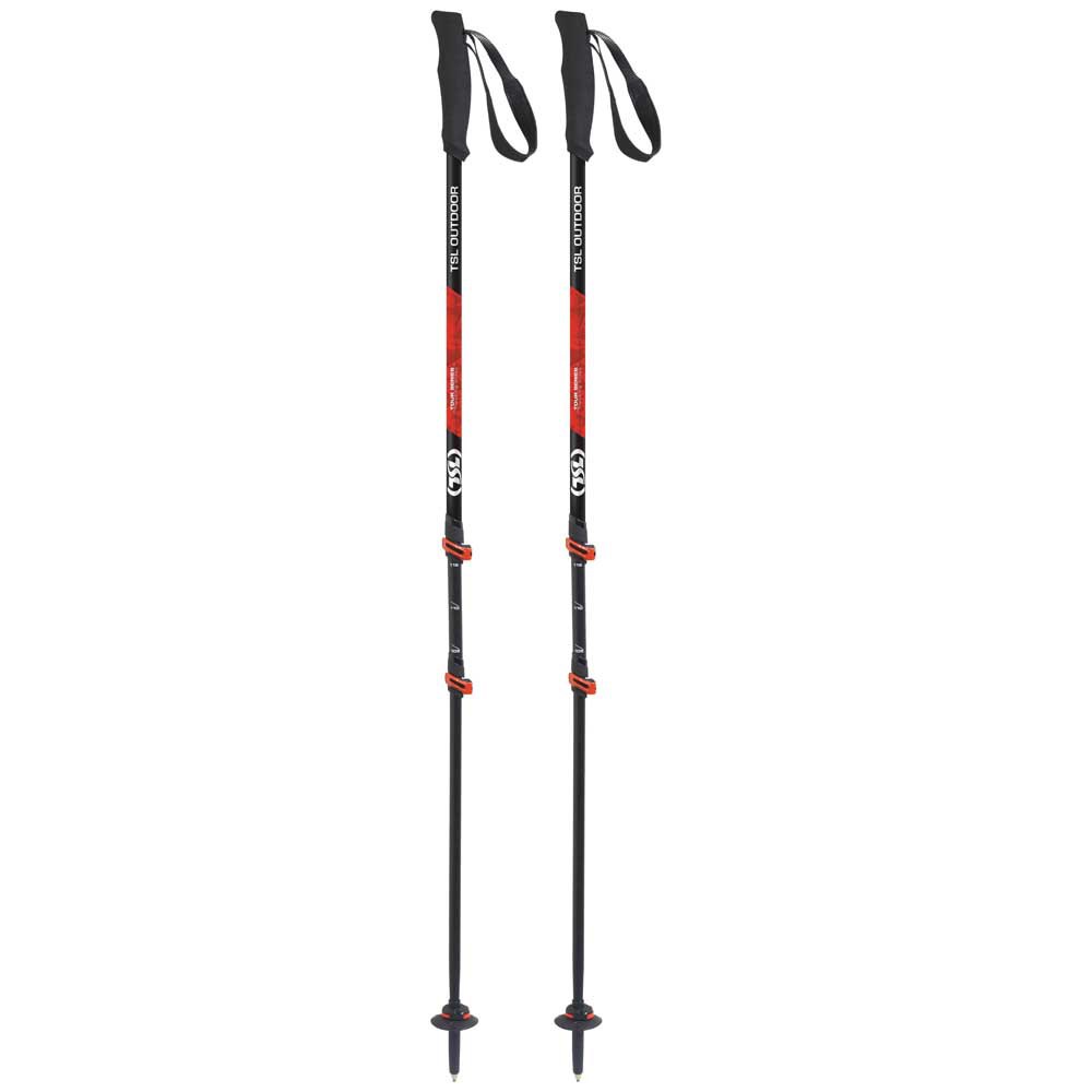 Купить Tsl outdoor PFBTOC3L Tour Carbon 3 Light P&P Поляки Черный Black / Red 72.5-140 cm 7ft.ru в интернет магазине Семь Футов