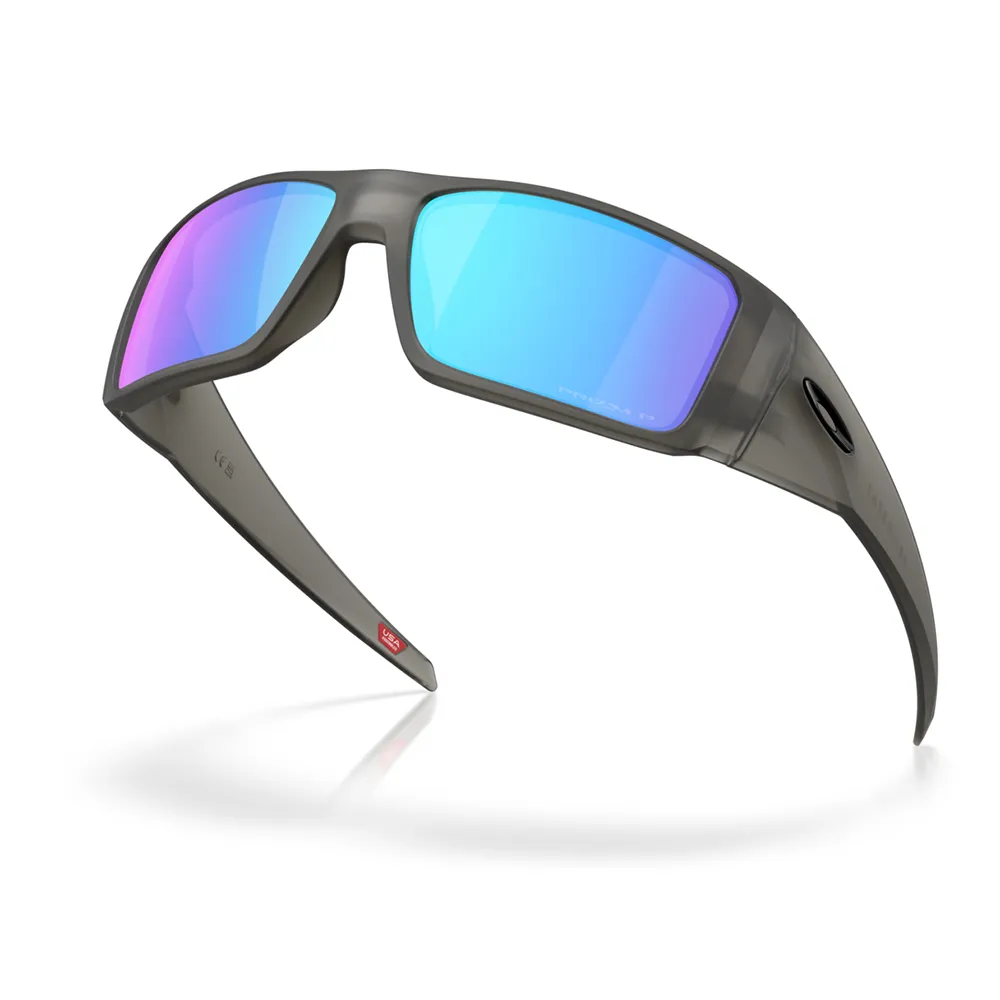Купить Oakley OO9231-2461-61 поляризованные солнцезащитные очки Heliostat Бесцветный Matte Grey Smoke Prizm Sapphire Polar/CAT3 7ft.ru в интернет магазине Семь Футов