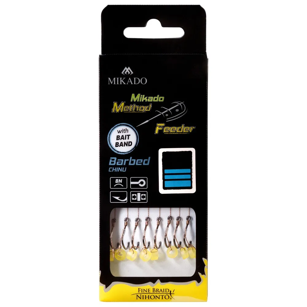 Купить Mikado HMFB212G-14 крючок с бородкой Method Feeder 10 cm Clear / Black Nickel 14 7ft.ru в интернет магазине Семь Футов