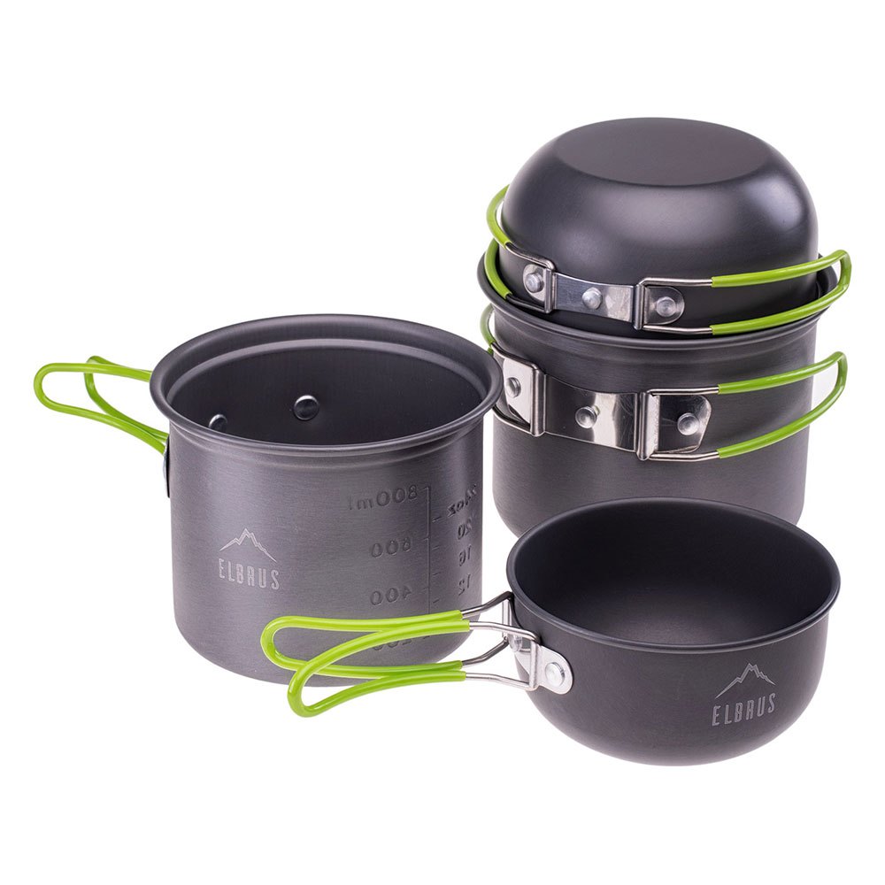 Купить Elbrus M000161472- Hike Pro Кулинарный набор  Grey / Lime 7ft.ru в интернет магазине Семь Футов