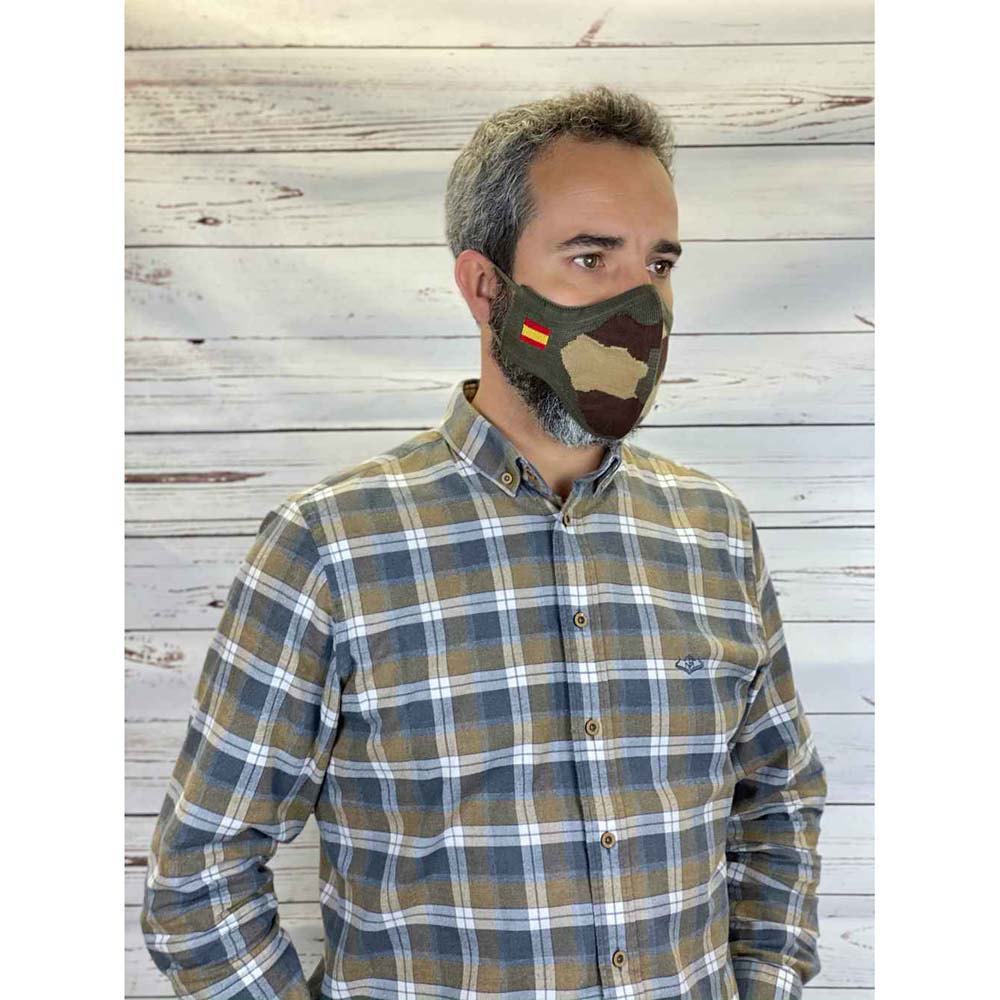 Купить Pasion morena 450063404 Точечная маска для лица Зеленый Camo L 7ft.ru в интернет магазине Семь Футов