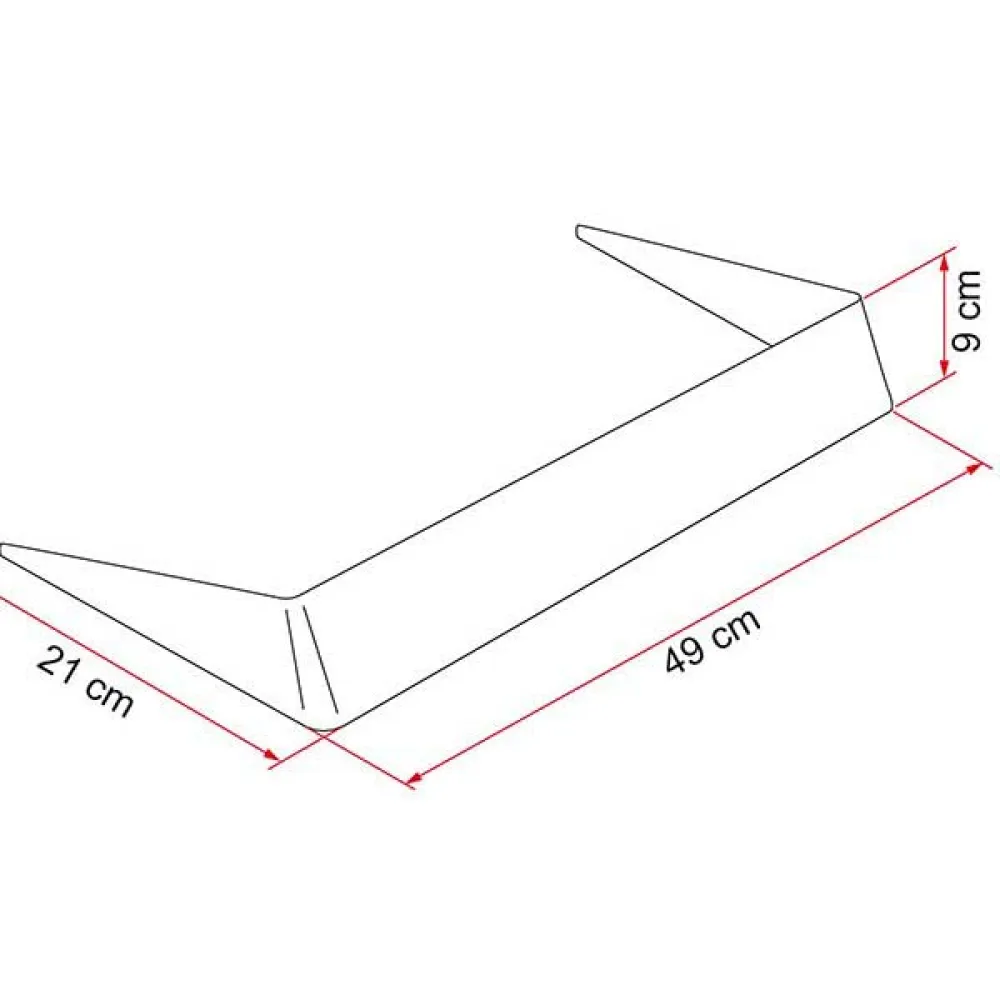 Купить Fiamma 03585-01- спойлер 40  White 7ft.ru в интернет магазине Семь Футов