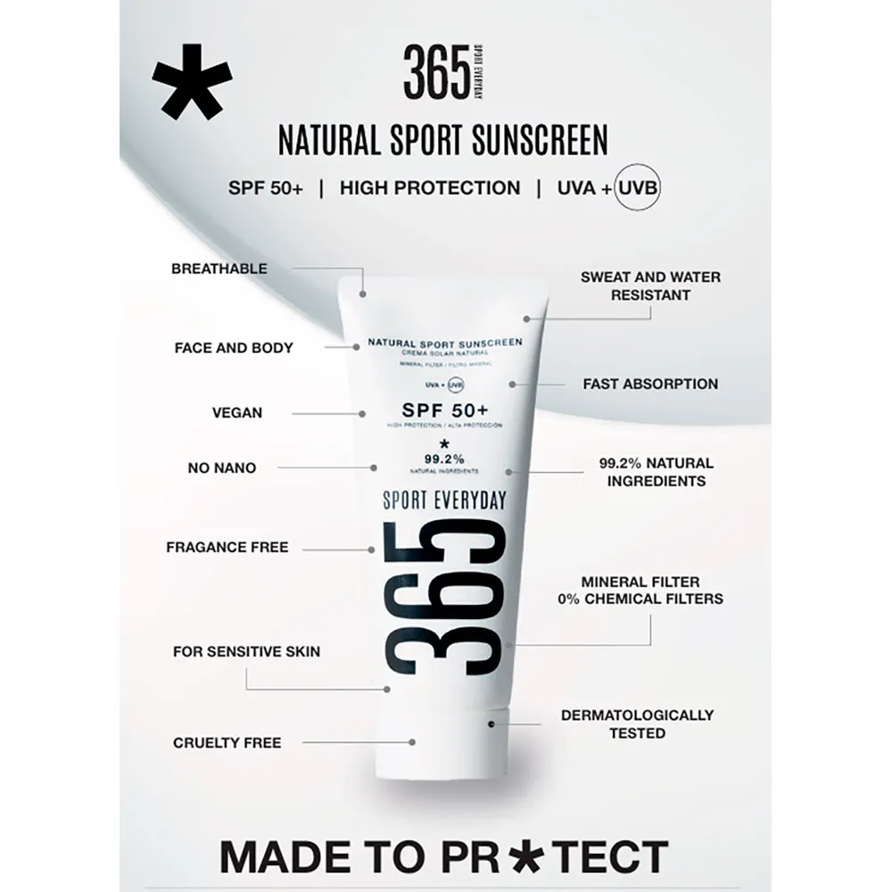 Купить 365 sporteveryday sc50f100ml Солнцезащитный крем Natural sport spf 50+ 100ml 20x10x10 7ft.ru в интернет магазине Семь Футов