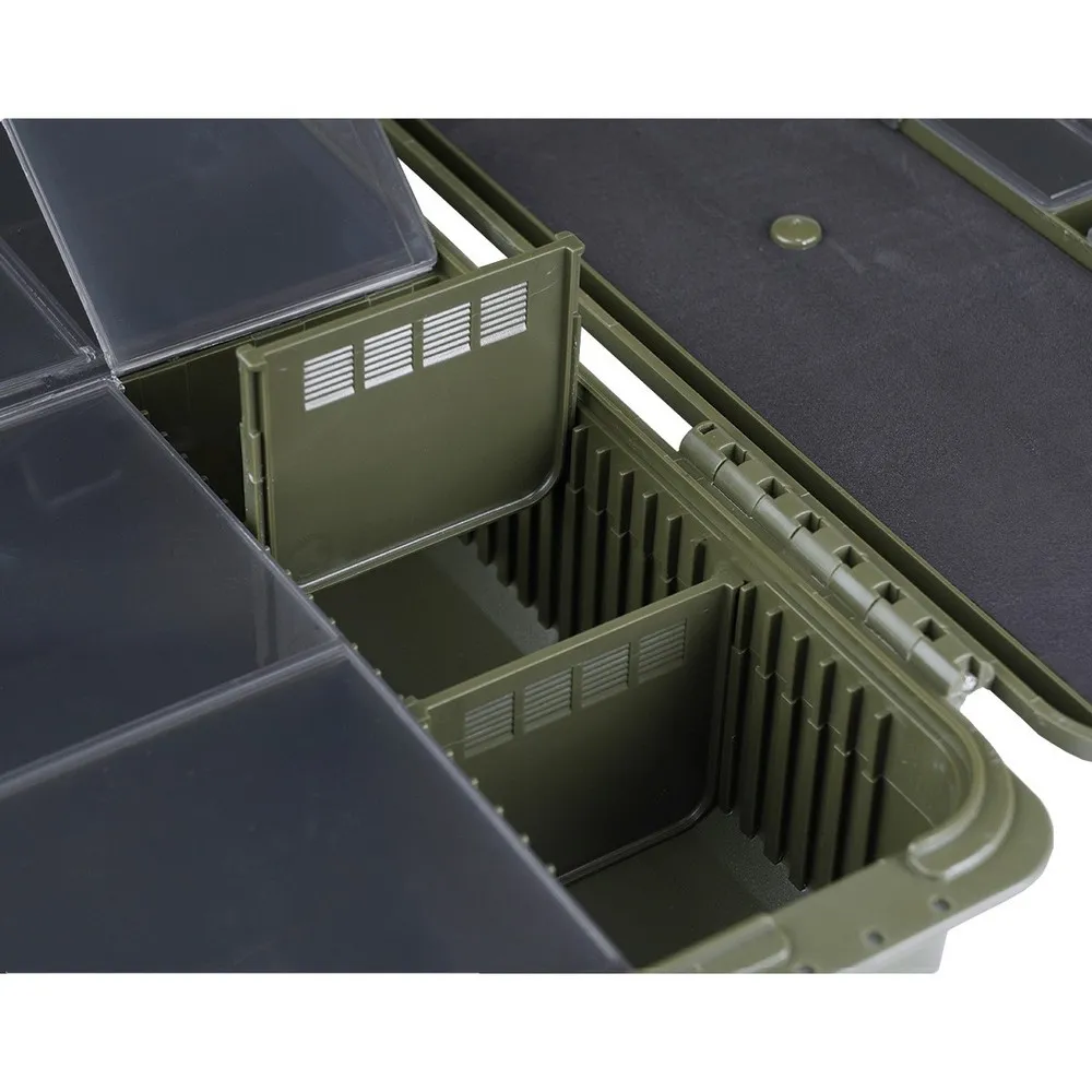 Купить Golden catch g.carp 1339225 Коробка для снастей Carp Flat Dark Green 35x18x8 34.5 x 17.5 x 7.5 cm 7ft.ru в интернет магазине Семь Футов