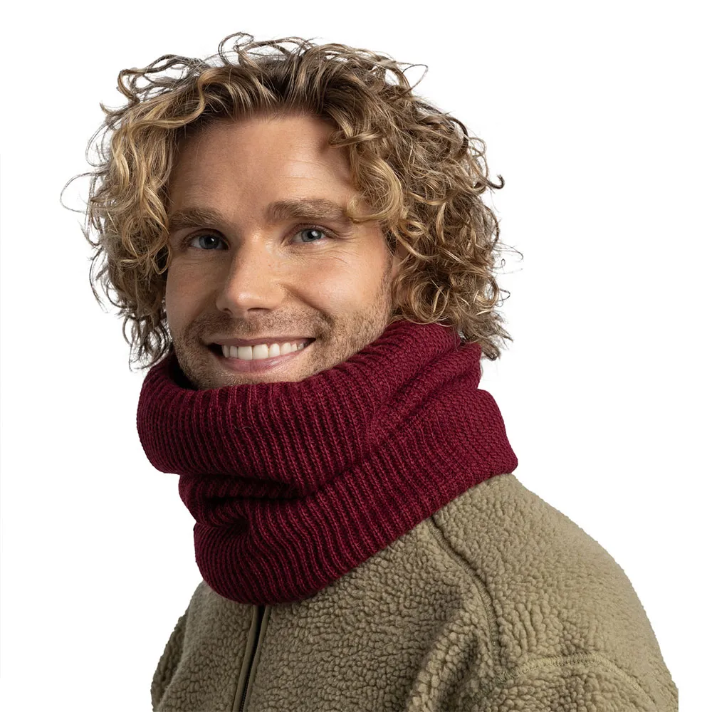 Купить Buff ® 129695.653.10.00 Шарф-хомут Knitted & Fleece Rutger Garnet 15x10x5 7ft.ru в интернет магазине Семь Футов
