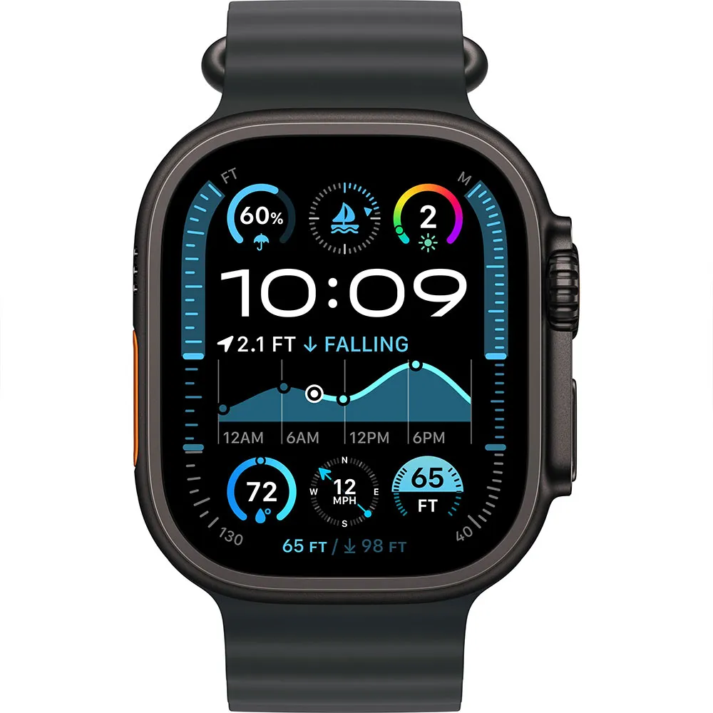 Купить Apple R-145249504-MX4P3TY/A Watch Ultra 2 GPS + Cellular 49 mm Ocean Band Refurbished Черный Black Titanium / Black 7ft.ru в интернет магазине Семь Футов