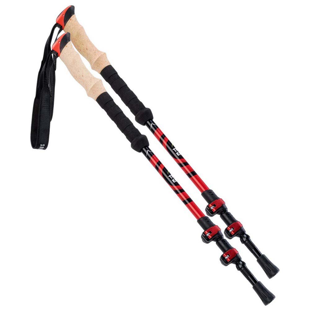 Купить Elbrus M000136560-62-135 CM Katmandu Поляки Серебристый  Red / Black 62-135 cm 7ft.ru в интернет магазине Семь Футов