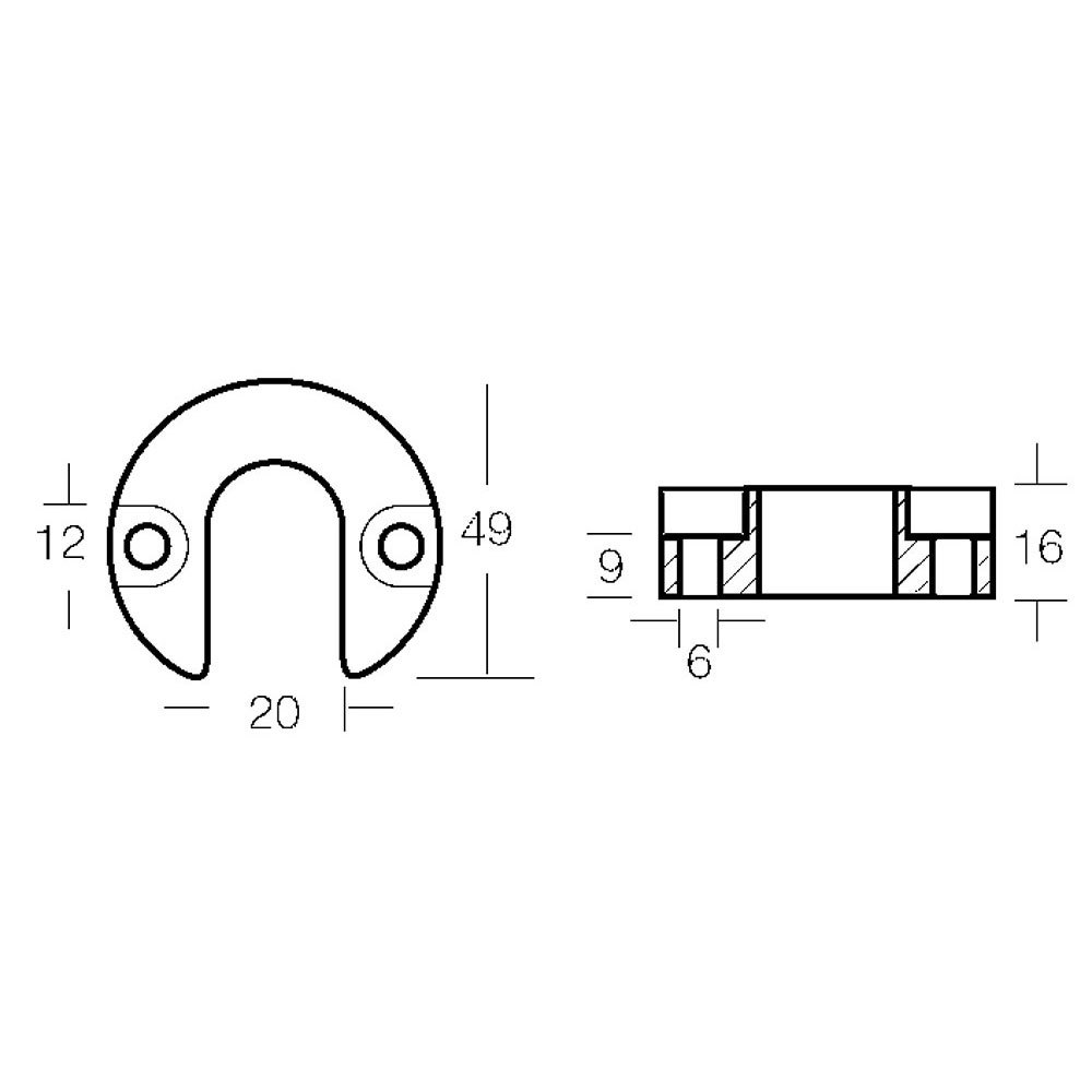 Купить Tecnoseal 2626315A Alpha One 806189Q1 Анод из алюминиевого воротника Серебристый Silver 7ft.ru в интернет магазине Семь Футов