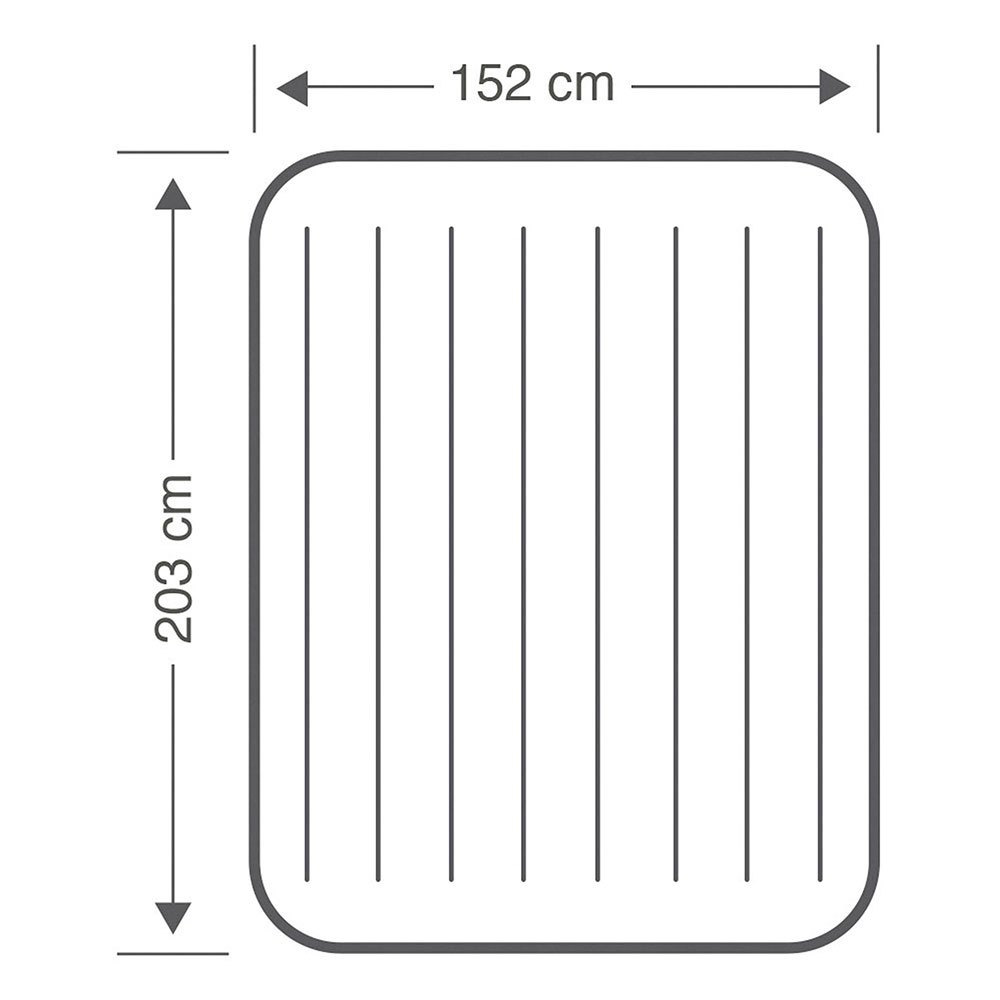 Купить Intex 64103 Dura Beam Standard Deluxe Одноместный высокий матрас Бежевый 152 x 203 x 25 cm 7ft.ru в интернет магазине Семь Футов