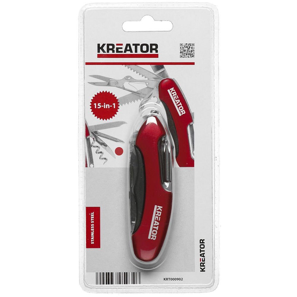 Купить Kreator KRT000902 15 Функциональный нож  Red 7ft.ru в интернет магазине Семь Футов