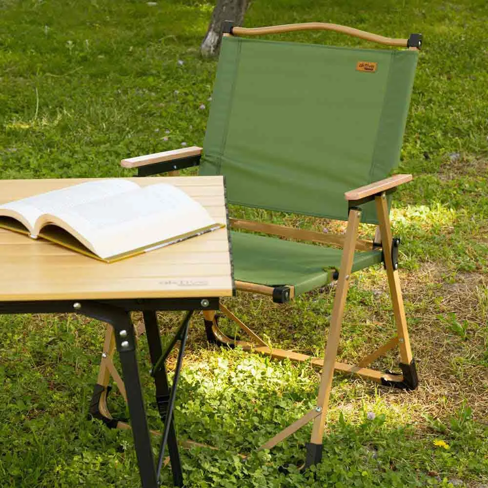Купить Aktive 63066 стул Glamping 53x53x77 cm  Green / Brown 7ft.ru в интернет магазине Семь Футов