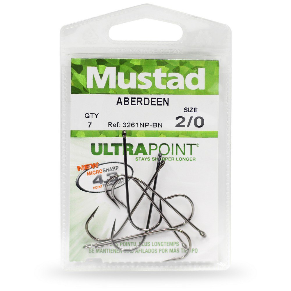Купить Mustad 3261NP-BN-1/0-336-UNIT Ultrapoint Aberdeen Колючий Одноглазый Крючок 25 единицы измерения Серебристый Black Nickel 1/0 7ft.ru в интернет магазине Семь Футов