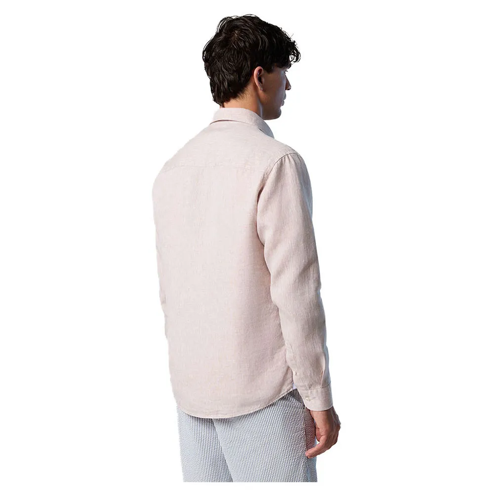 Купить North sails 664368-0120-XXL Рубашка с длинным рукавом 664368 Бежевый Beige 2XL 7ft.ru в интернет магазине Семь Футов