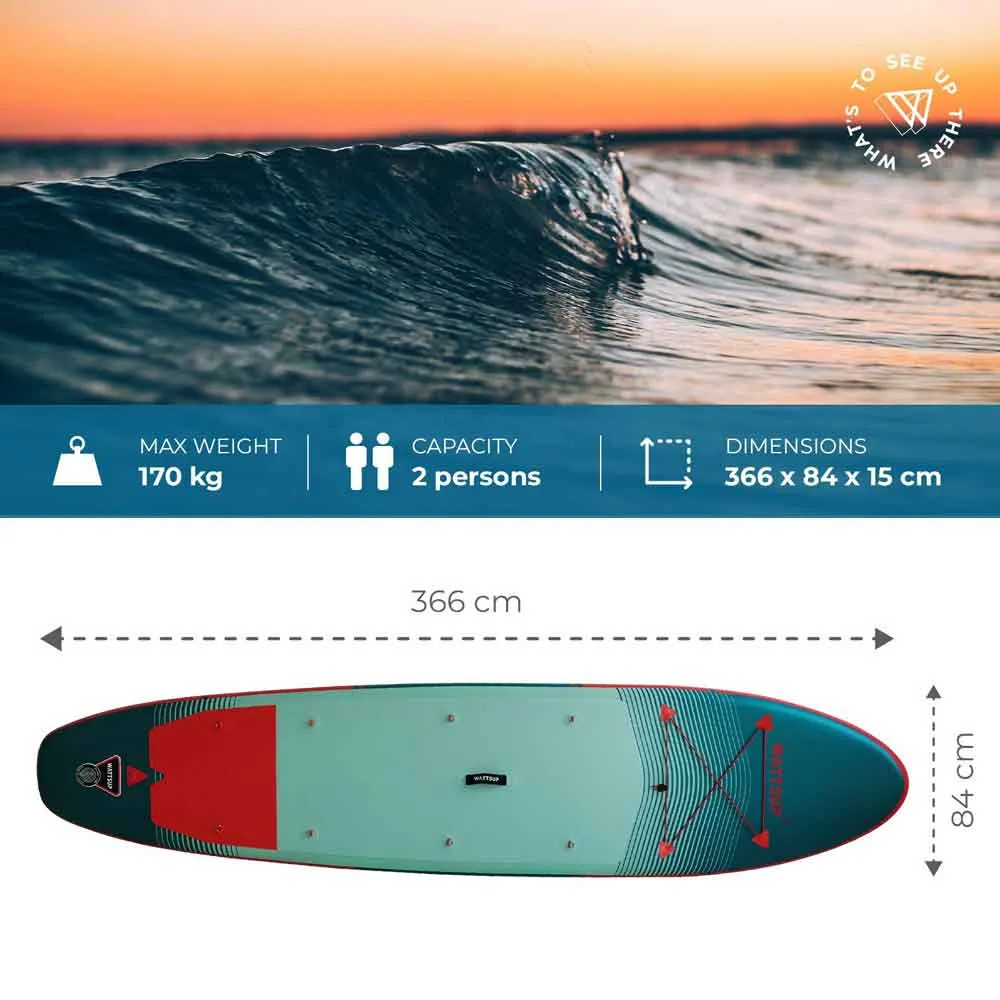 Купить Wattsup pb-wf12 Надувной комплект для падлбординга SUP F12 Blue 43x24x94 7ft.ru в интернет магазине Семь Футов