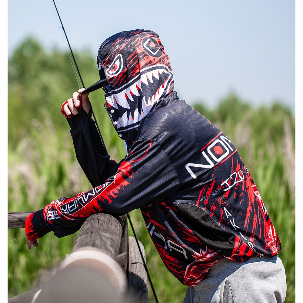 Купить Nomura NM99990068 Толстовка Толстовка Freshwater Hi-Tech Черный Black / Red L 7ft.ru в интернет магазине Семь Футов