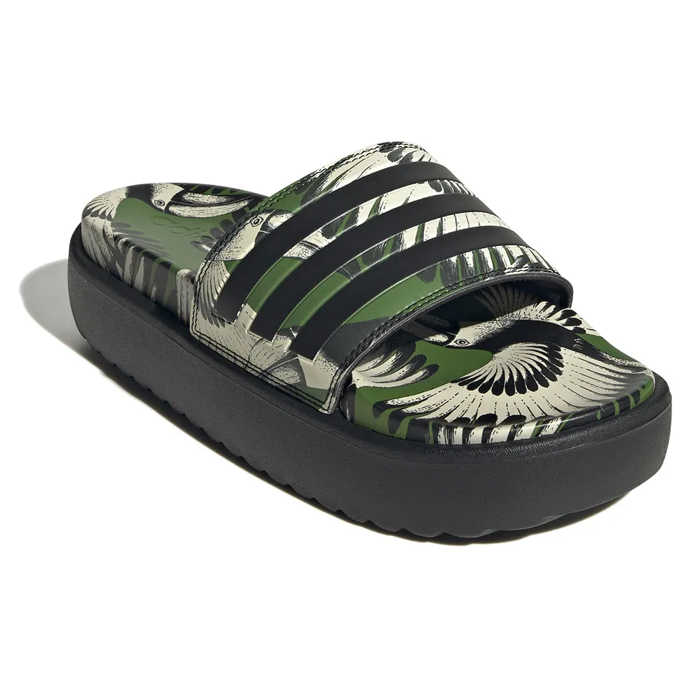 Купить adidas ji4754/8 Шлёпанцы Adilette Platform Crew Green / Core Black / Core Black 32x20x10 EU 42 7ft.ru в интернет магазине Семь Футов