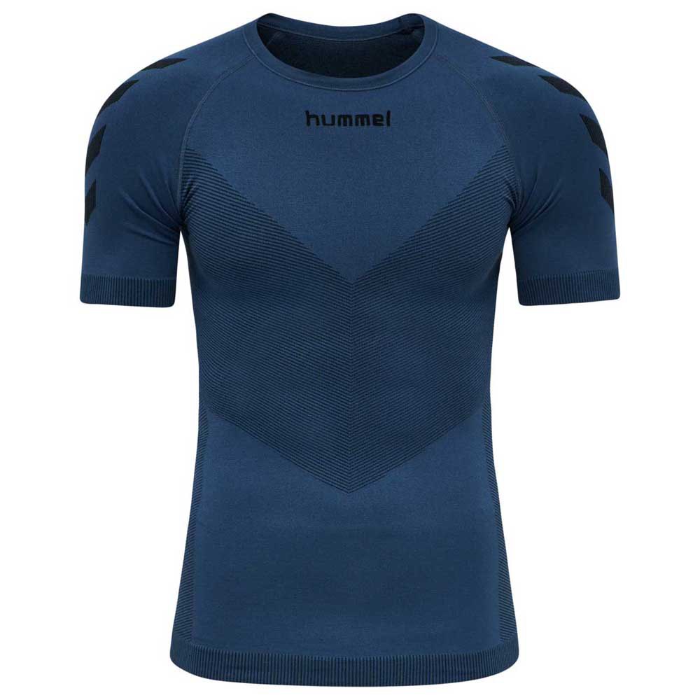 Купить Hummel 202636-7642-XS/S Базовый слой с коротким рукавом First Seamless Голубой Dark Denim XS-S 7ft.ru в интернет магазине Семь Футов