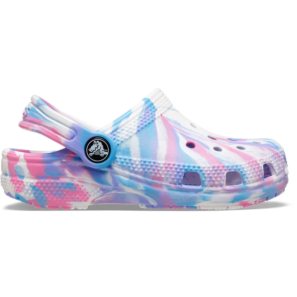 Купить Crocs 206838-102.-c8 Деревянные башмаки Classic Marbled White / Pink 35x25x15 EU 24 7ft.ru в интернет магазине Семь Футов