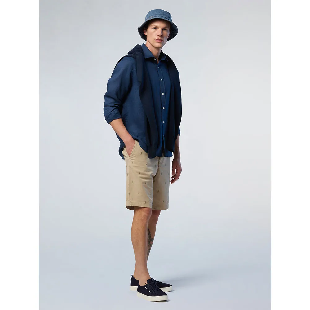 Купить North sails 664368-0787-XXL Рубашка с длинным рукавом 664368 Голубой Dark Denim 2XL 7ft.ru в интернет магазине Семь Футов
