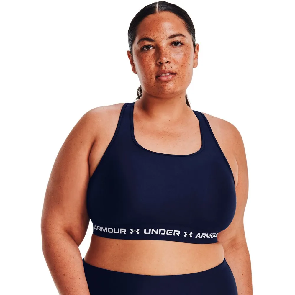 Купить Under armour 1361034-410-xxl Спортивный бюстгальтер средней поддержки Crossback Midnight Navy / Midnight Navy / White 15x15x5 2XL 7ft.ru в интернет магазине Семь Футов