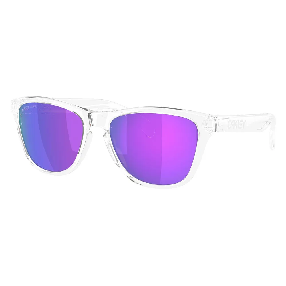 Купить Oakley OO9508-0253 Солнцезащитные очки Frogskins s Polished Clear Prizm Violet/CAT3 7ft.ru в интернет магазине Семь Футов
