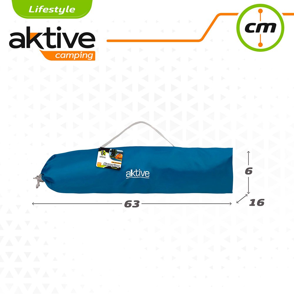 Купить Aktive 52859 Легкая складная сталь Camping Кровать Голубой Navy 7ft.ru в интернет магазине Семь Футов