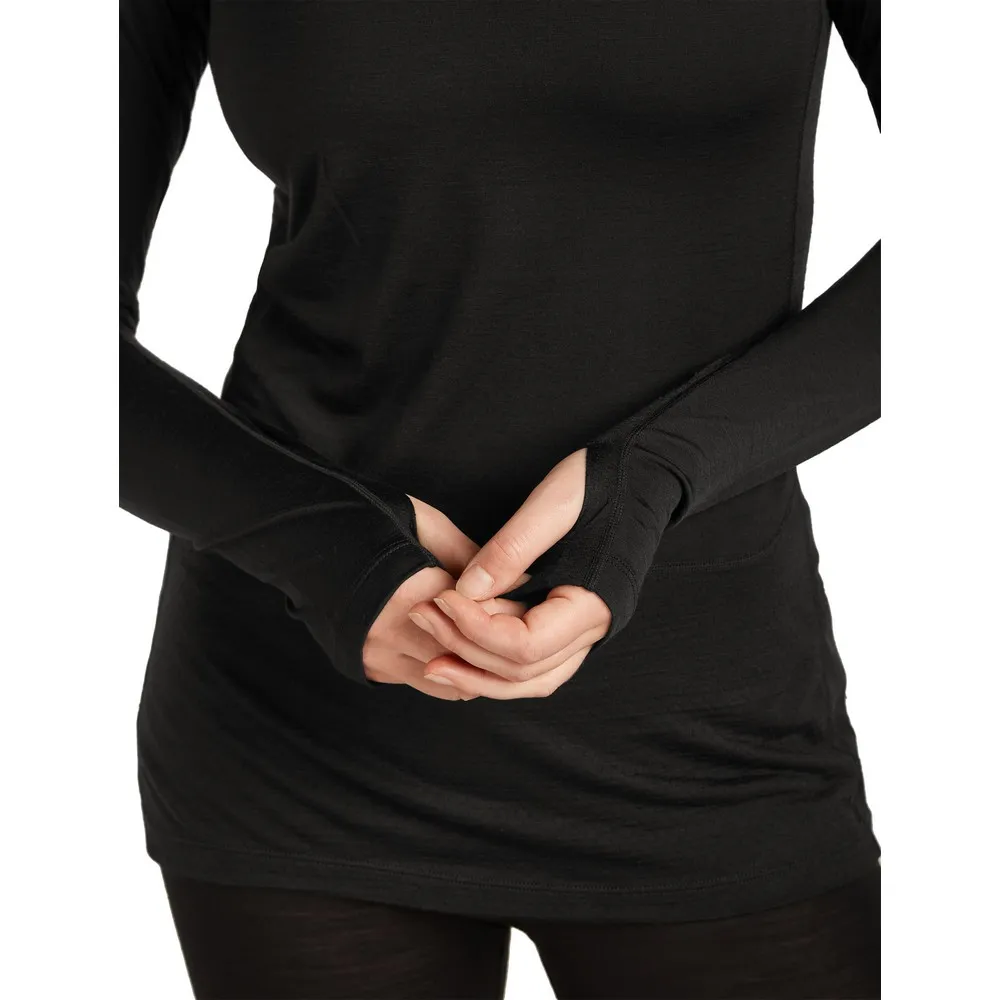 Купить Icebreaker 0a579l001/xs Базовый слой с длинным рукавом Merino Blend 125 ZoneKnit™ Crewe Black 30x25x2 7ft.ru в интернет магазине Семь Футов