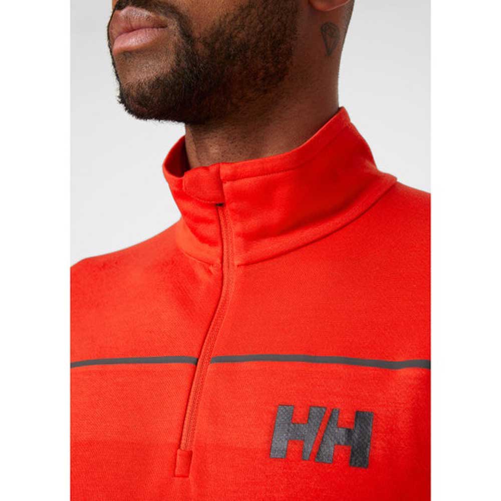 Купить Helly hansen 30208_222-S Толстовка с полумолниеймолнией HP Оранжевый Red S 7ft.ru в интернет магазине Семь Футов