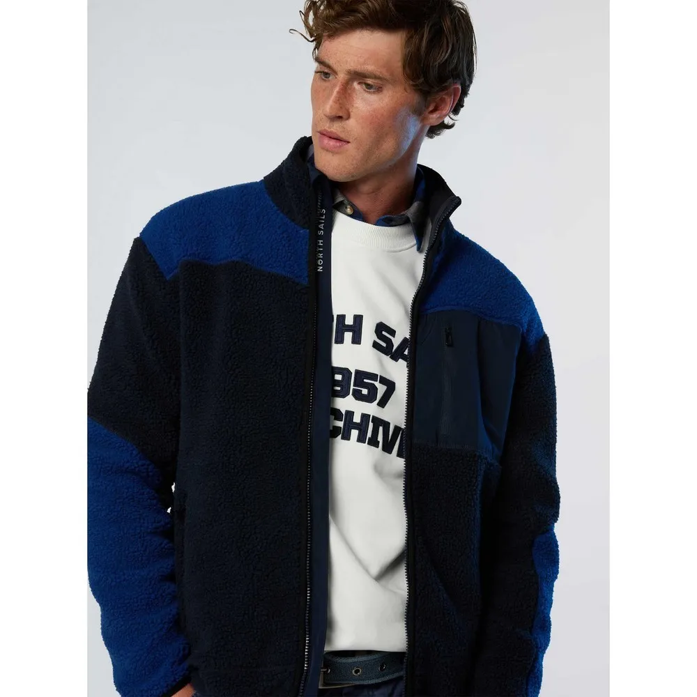 Купить North sails 691127-0802-xxl Толстовка на молнии 691127 Navy Blue 40x30x12 2XL 7ft.ru в интернет магазине Семь Футов
