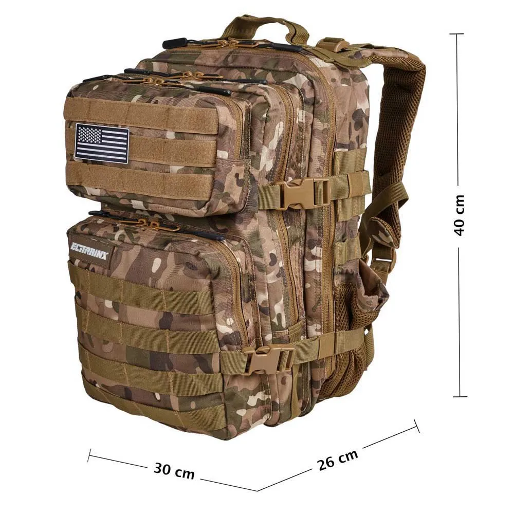 Купить Elitex training X001NNCXQZ 25L Тактический рюкзак Коричневый Camouflage 7ft.ru в интернет магазине Семь Футов