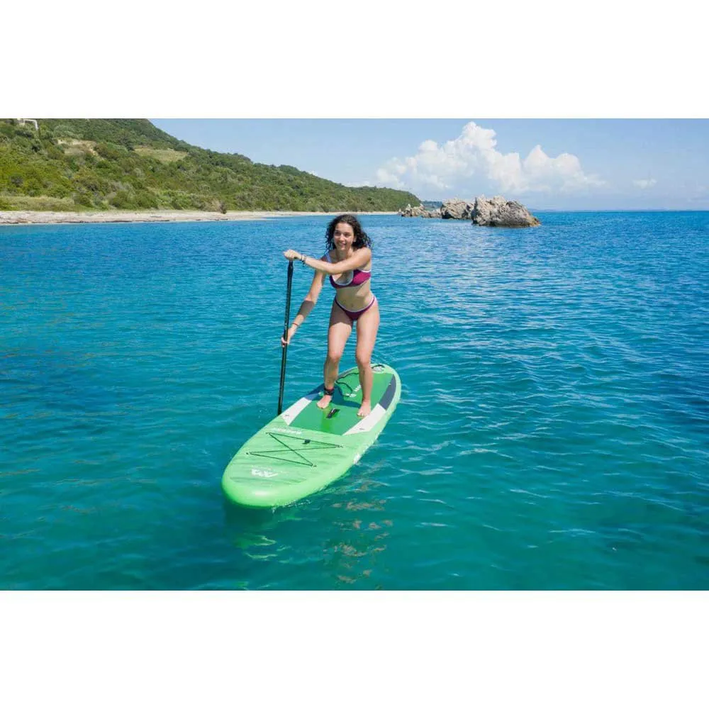 Купить Aqua marina bt-21brp Надувной комплект для падлбординга Breeze 9´10´´ Green 41x25x90 299.7 cm 7ft.ru в интернет магазине Семь Футов