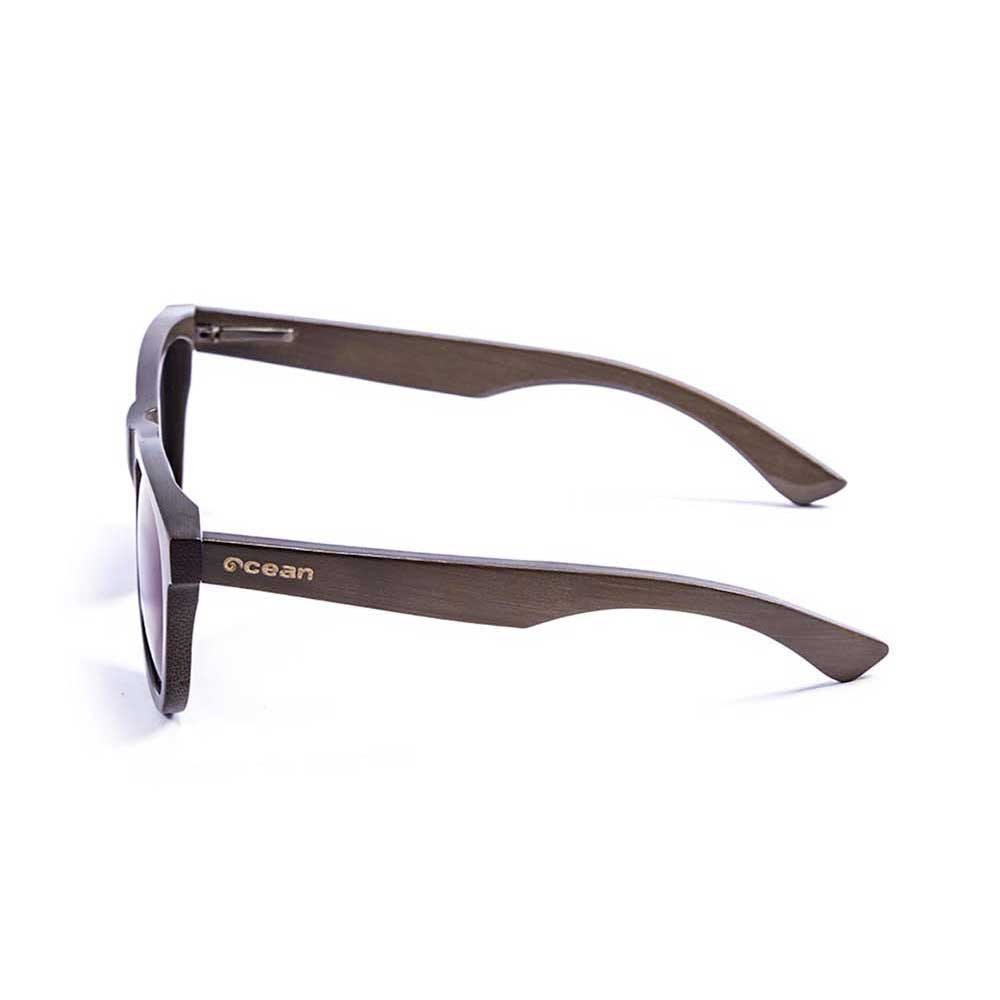 Купить Ocean sunglasses 53003.0 поляризованные солнцезащитные очки Victoria Bamboo Black / Blue 7ft.ru в интернет магазине Семь Футов