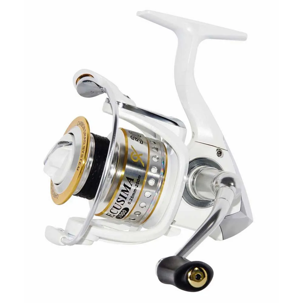 Купить Ryobi 22867031 спиннинговая катушка Ecusima GX HS White / Silver / Gold 3000 7ft.ru в интернет магазине Семь Футов