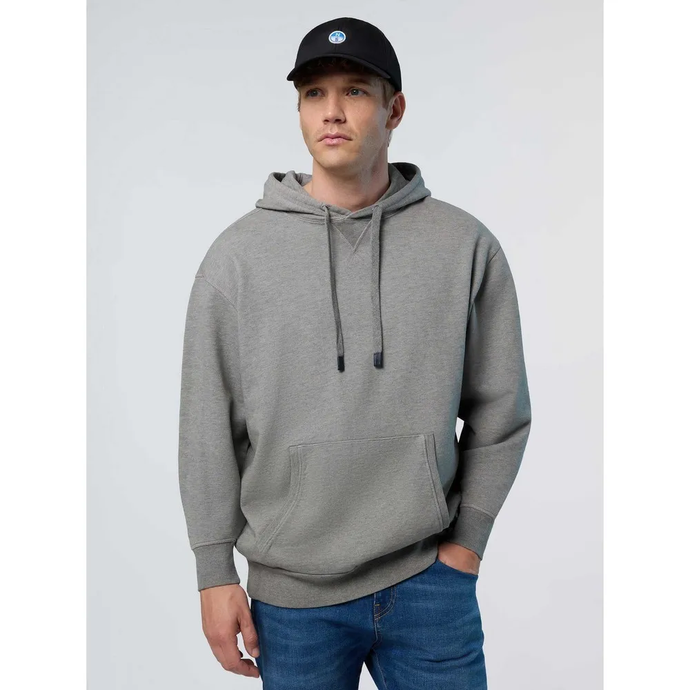 Купить North sails 691262-0928-xxl Толстовка с капюшоном Logo 691262 Medium Grey Melange 40x30x12 2XL 7ft.ru в интернет магазине Семь Футов