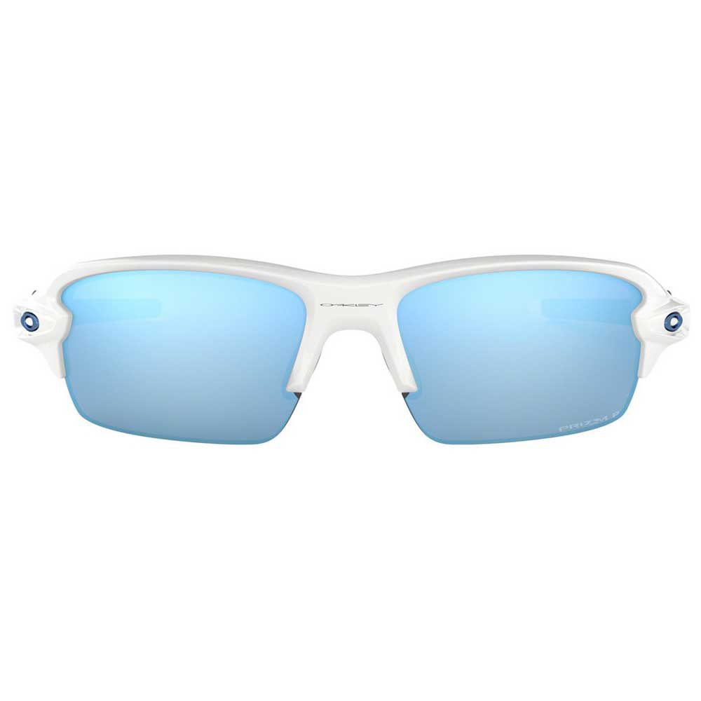 Купить Oakley OJ9005-0659 Flak XS Prizm Молодежные поляризованные солнцезащитные очки Deep Water Polished White Prizm Deep Water Polarized/Cat3 7ft.ru в интернет магазине Семь Футов