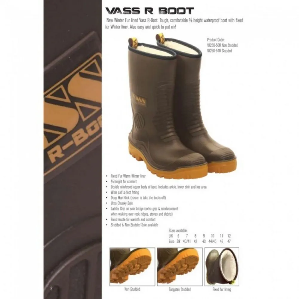 Купить Vass vj250-50r/7/46 Резиновые сапоги 250-50R Khaki 40x35x15 EU 46 7ft.ru в интернет магазине Семь Футов