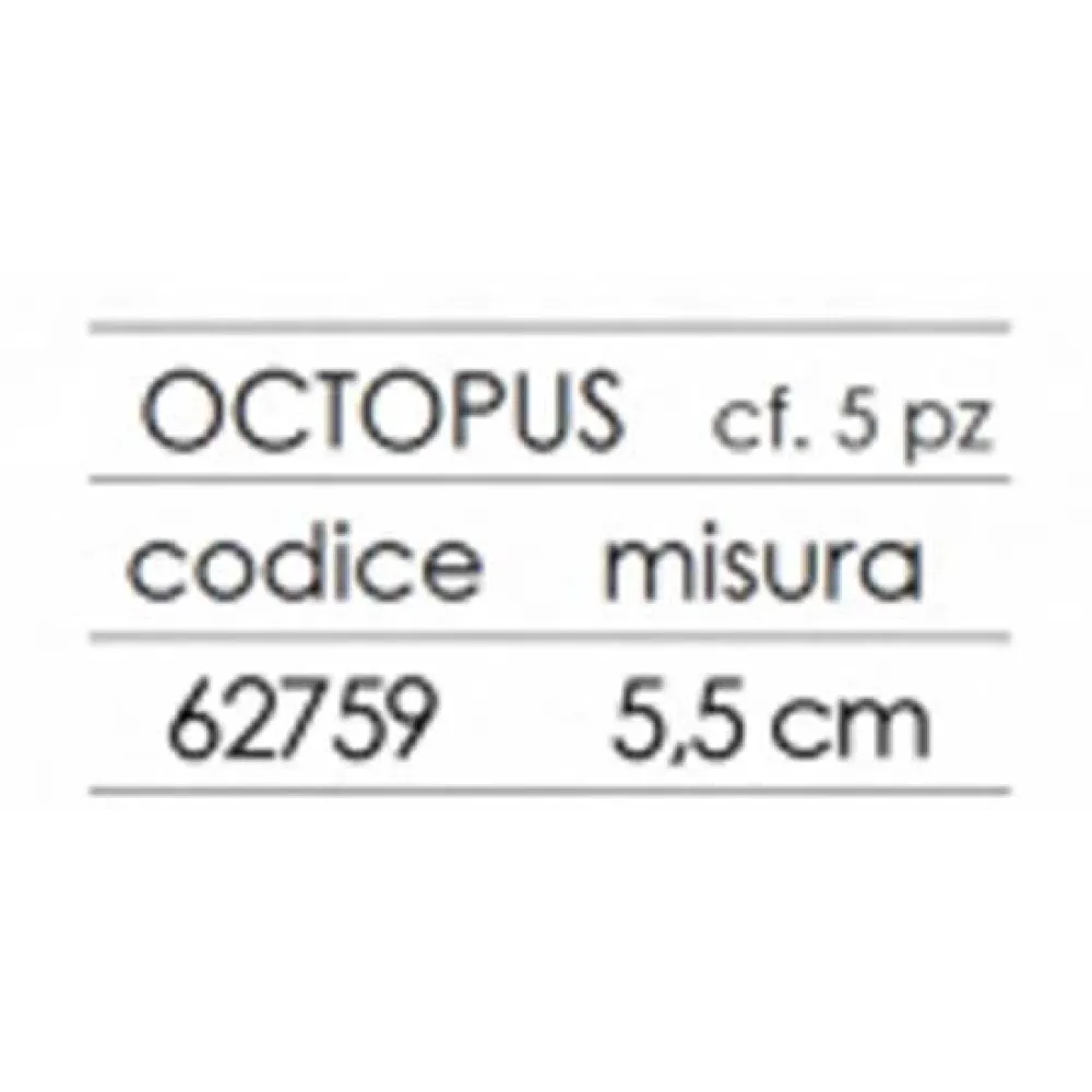 Купить Expert predator 6275901-unit Мягкая приманка Pailetted Octopus 55 mm 5 Единицы 10x7x5 7ft.ru в интернет магазине Семь Футов