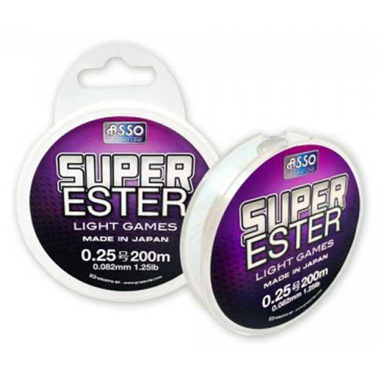 Купить ASSO 8053736495291 Super Ester STD 200 m Монофиламент  Fluor 0.104 mm 7ft.ru в интернет магазине Семь Футов