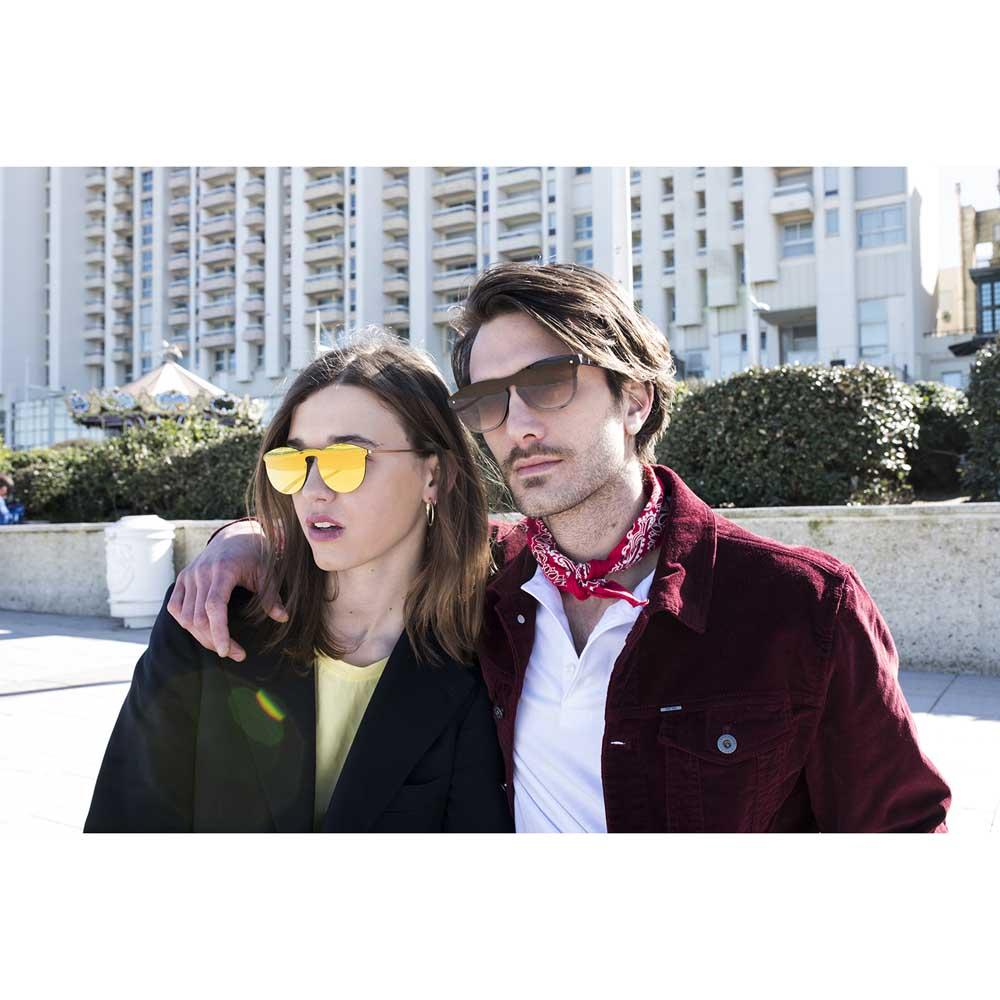 Купить Ocean sunglasses 20.5 поляризованные солнцезащитные очки Berlin Space Flat Revo Gold Metal Gold Temple/CAT3 7ft.ru в интернет магазине Семь Футов