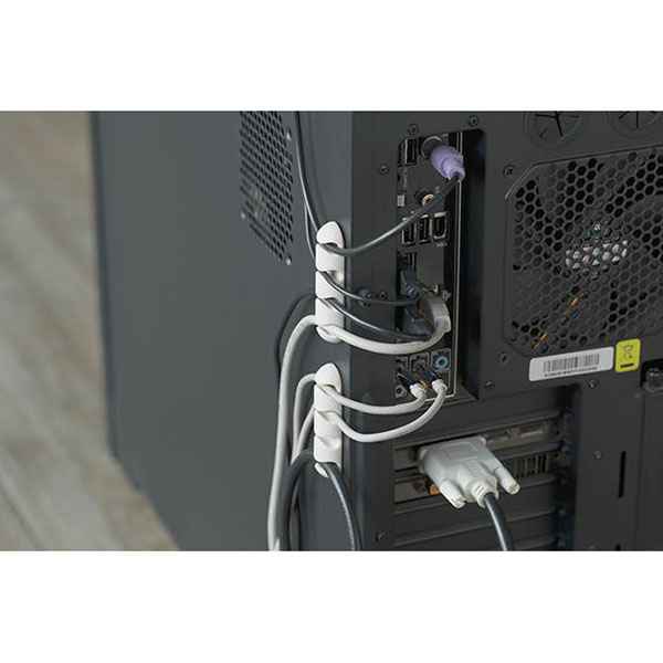 Купить Bluelounge CDMUWH Multi Клейкий кабельный органайзер 2 единицы измерения Бесцветный White 7ft.ru в интернет магазине Семь Футов