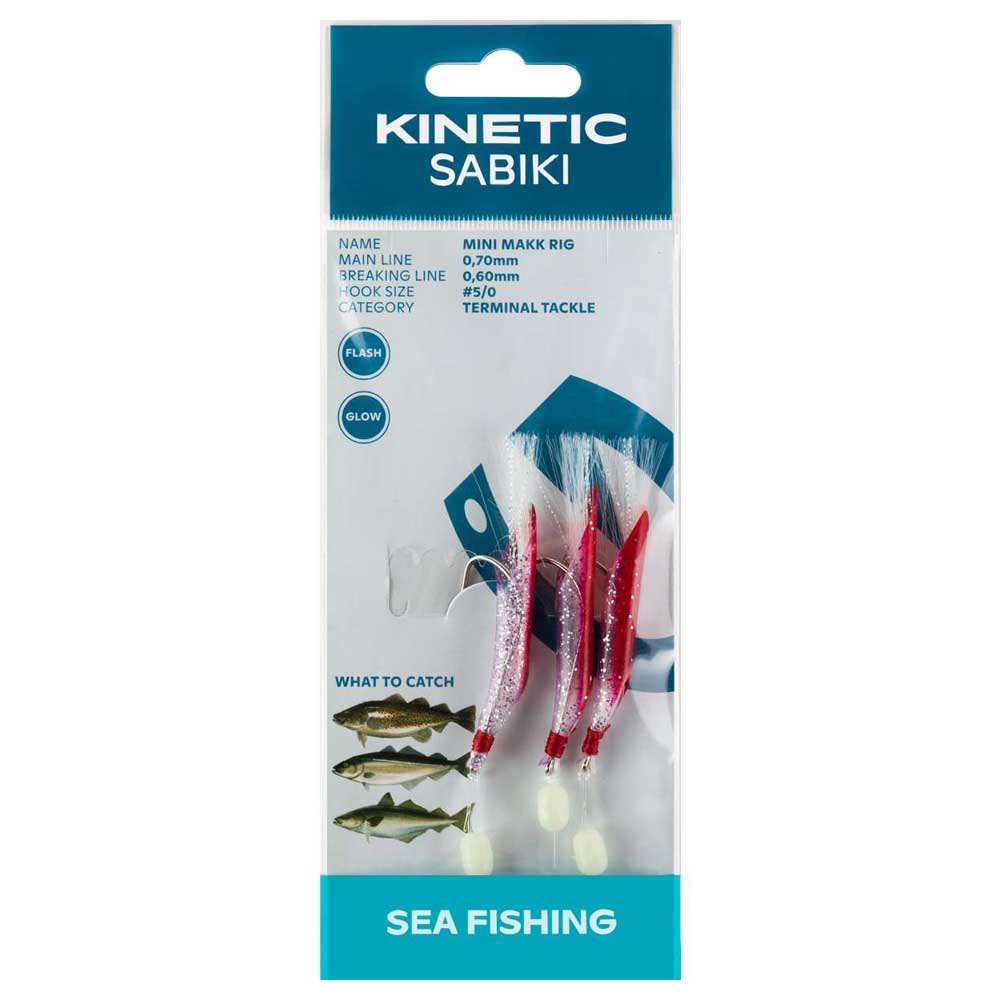 Купить Kinetic F120-227-048 Sabiki Mini Makk Рыболовное Перо  Red / Silver 7ft.ru в интернет магазине Семь Футов