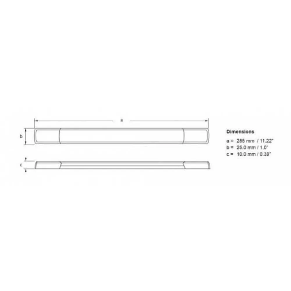 Купить Hella marine 385530 24V 1.5W IP67 Белая светодиодная лента White 283 x 25 x 11 mm 7ft.ru в интернет магазине Семь Футов