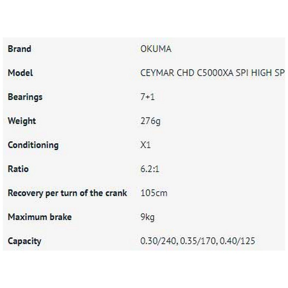Купить Okuma CHD-1000SA Ceymar HD Спиннинговая Катушка Серебристый Black / Gold 1000SA  7ft.ru в интернет магазине Семь Футов