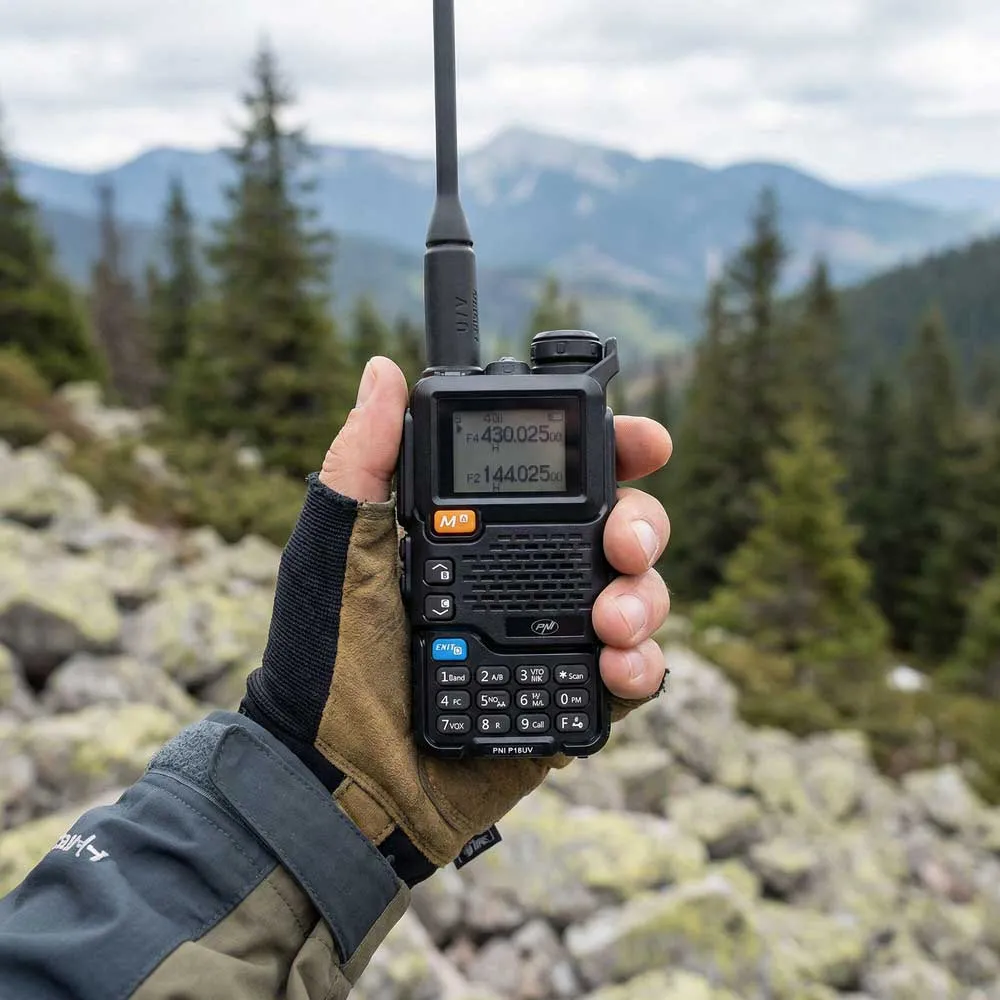 Купить PNI pni-p18uv портативная радиостанция P18UV VHF/UHF Black 15x22x7 7ft.ru в интернет магазине Семь Футов